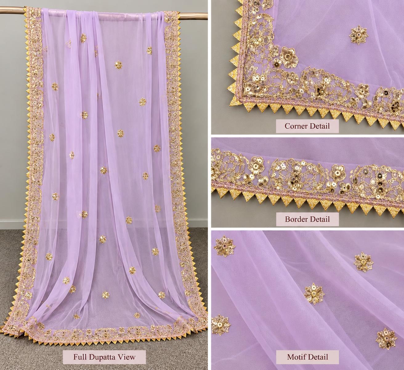 Zardozi Embellished Plum Kurta