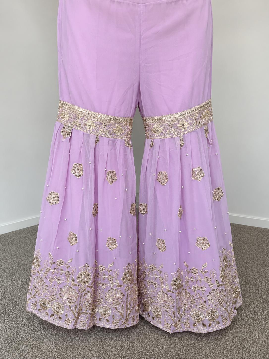 Zardozi Embellished Plum Kurta